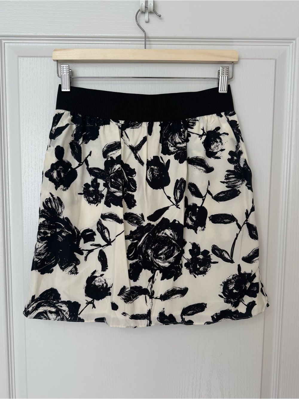 Ann Taylor Silk Floral Mini Skirt